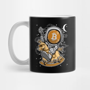 Astronaut Horse Bitcoin BTC Coin To The Moon Crypto Token Cryptocurrency Blockchain Wallet Birthday Gift For Men Women Kids Mug